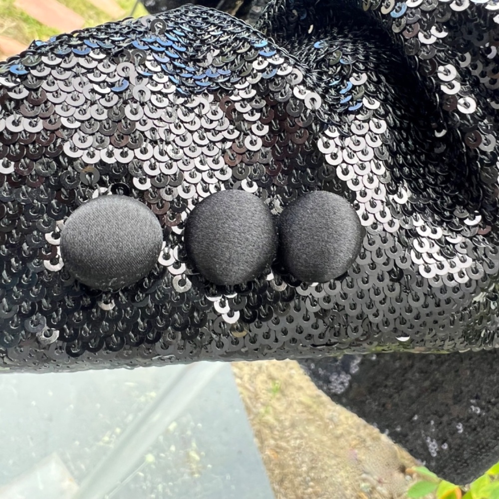 NEW WITH TAGS | UNCONDITIONAL BLACK SEQUIN BLAZER UNISEX (MENS MEDIUM) - Picture 9 of 16